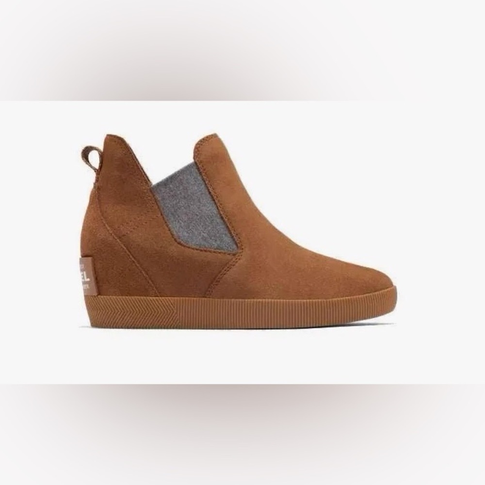 NIB Sorel Women's Out N About Slip-On Wedge Shoes Booties 8